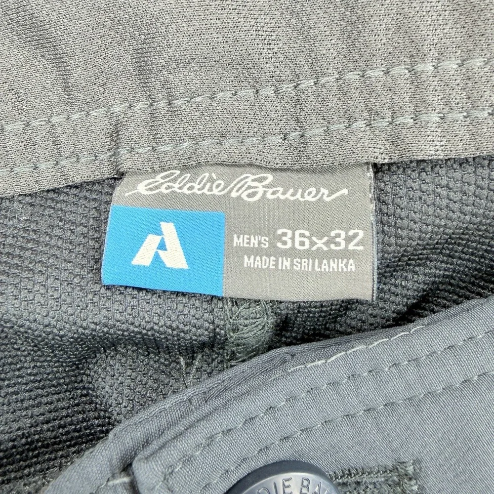 Eddie Bauer First Ascent Guide Pro Pants Mens 36x32 Blue Stretch Cargo Hiking
